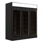 Vitrine murale, version négative, gamme MARKET, 3 portes, 1530 L