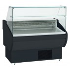 Vitrine comptoir, gamme BRAGA, surface expo 0,43 m2, L 1000 mm