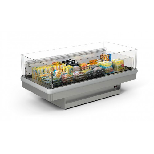 Ilôt de présentation KALON 250 RV TN, groupe interne air 220 V, couleur gris, couvercle de nuit Ilôt de présentation KALON 250 RV TN, groupe interne air 220 V, couleur gris, couvercle de nuit