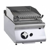 Grill charcoal gaz, en inox, modèle simple, 7,5 kW, allumage piezzo, 1 grille viande, Déstockage