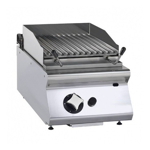 Grill charcoal gaz, en inox, modèle simple, 7,5 kW, allumage piezzo, 1 grille viande, Déstockage Grill charcoal gaz, en inox, modèle simple, 7,5 kW, allumage piezzo, 1 grille viande, Déstockage