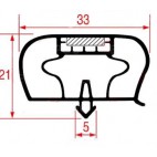 Joint à encastrer 605x460 mm pour table réfrigérée