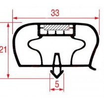 Joint à encastrer 605x460 mm pour table réfrigérée