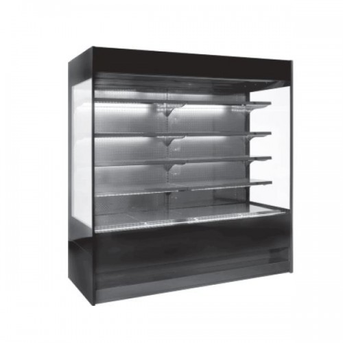 Vitrine verticale, murale réfrigérée, sans portes, éclairages LED, rideau de nuit, MULTIVIEW 100 RV TN Vitrine verticale, murale réfrigérée, sans portes, éclairages LED, rideau de nuit, MULTIVIEW 100 RV TN