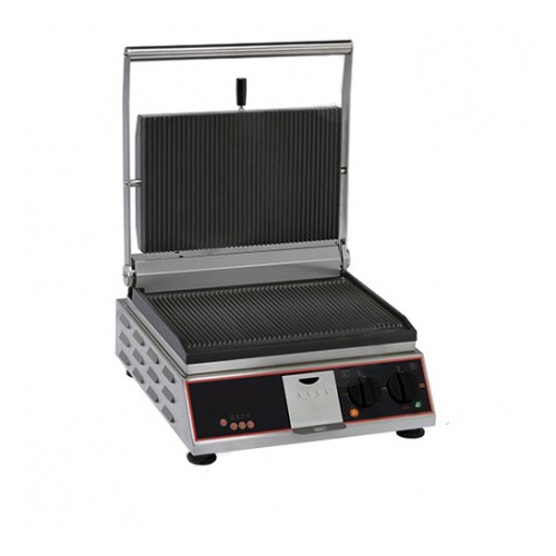 Grill panini, rainuré / rainuré, 3,4 kW / MONO, déstockage Grill panini, rainuré / rainuré, 3,4 kW / MONO, déstockage