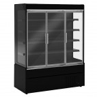 Vitrine murale, gamme BRASILIA, version porte battante vitrée, surface expo 2,07 m²