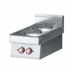 Réchaud électrique professionnel, 2 plaques, 5,2 kW / TRI, Déstockage