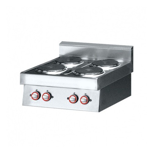 Réchaud électrique professionnel, 4 plaques, 10,4 kW / TRI, Déstockage Réchaud électrique professionnel, 4 plaques, 10,4 kW / TRI, Déstockage
