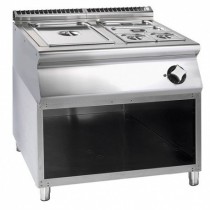 Bain-marie électrique, simple GN 2/1 et 2 x GN 1/3, sur coffre, 4,4 kW / TRI, déstockage