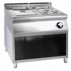 Bain-marie électrique, GN 2/1 + 2 x GN 1/3, sur coffre, 4,4 kW / TRI, déstockage