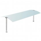 Protéction neutre, vitre courbée 1 côté, longueur 762 mm