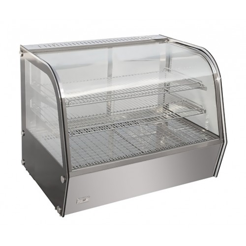Vitrine Chauffante 120 L, vitre bombée, 800 W
