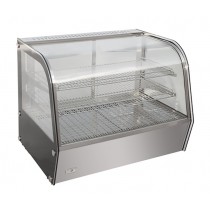 Vitrine Chauffante 120 L, vitre bombée, 800 W
