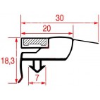 Joint à encastrer 590x397 mm pour armoire réfrigérée
