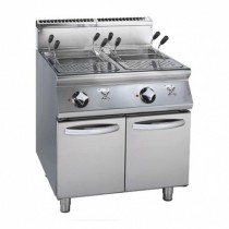 Cuiseur à pâtes électrique, modèle double, avec cuve GN 1/1, sur coffre, 15,2 kW / TRI, 2 x 26 L, Destockage