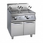 Cuiseur à pâtes à gaz, modèle double, avec cuve GN 1/1, sur coffre, 2 x 26 L, 19 kW, Déstockage