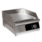 Plaque à snacker lisse, gamme ECO électrique, longueur 400 mm, 3 Kw