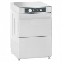 Lave verre professionnel, simple paroi, en acier inox AISI 304, dimensions paniers 350 x 350 mm 