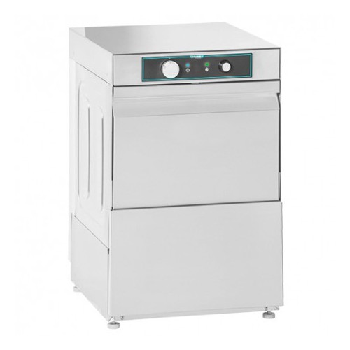 Lave verre professionnel simple paroi acier inox AISI 304 panier 350 x 350 mm pompe de vidange Lave verre professionnel simple paroi acier inox AISI 304 panier 350 x 350 mm pompe de vidange