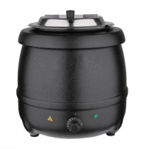 Marmite à soupe noire, 10 litres