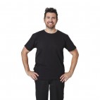 Tee-shirt unisexe noir, 100% coton