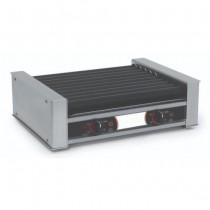 Appareils à Hot Dog Grill saucisses rotatif horizontal avec revetement anti-adhérent - Largeur 46cm