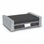 Appareils à Hot Dog Grill saucisses rotatif horizontal avec revetement anti-adhérent - Largeur 46cm
