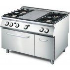 Plaque coup de feu avec 4 feux vifs, four gaz, placard 70/120 TPPCFG2