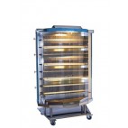 Rôtissoire à broche gaz, hot flamm's 8, inox