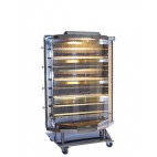 Rôtissoire à broche gaz, hot flamm's 8, inox