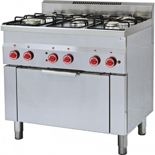 Fourneau gaz sur four à convection GN1/1 60/90CFGE, profondeur 600 mm Fourneau gaz sur four à convection GN1/1 60/90CFGE, profondeur 600 mm