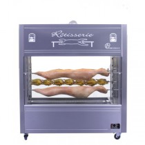 Rôtissoire à broche gaz mechoui 6 géant inox
