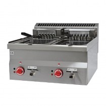 Friteuse à poser électrique, 2 x 10 litres, 7.5 kW