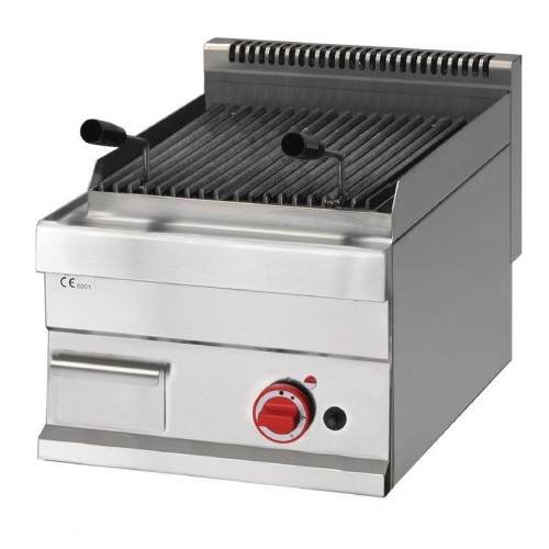 Grillade pierre de lave à gaz 65/40 GRL, en acier inoxydable, 5.5 kW