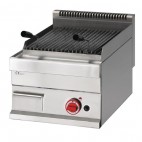 Grillade pierre de lave à gaz 65/40 GRL, en acier inoxydable, 5.5 kW