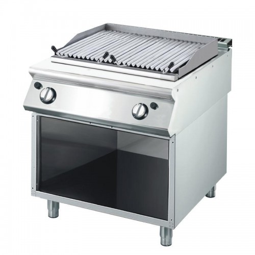 Grillade pierre de lave gaz 70/80 GRL, en acier inoxydable, 15 kW Grillade pierre de lave gaz 70/80 GRL, en acier inoxydable, 15 kW