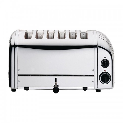 Grille-pain 6 fentes, en acier inoxydable, 195 tranches/h Grille-pain 6 fentes, en acier inoxydable, 195 tranches/h
