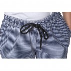 Pantalon chef unisexe Whites Chefs Clothing, carreaux bleus et blancs