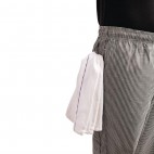Pantalon de cuisinier Chef Works Easyfit carreaux noirs, polyester-coton