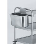 Bac à déchets crochetable, L 420 x l 200 x H 250 mm pour chariot