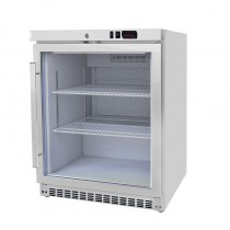 Armoire réfrigérée positive blanche, avec porte vitrée, 120 L