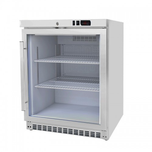 Armoire réfrigérée positive blanche, avec porte vitrée, 120 L Armoire réfrigérée positive blanche, avec porte vitrée, 120 L