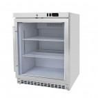 Armoire réfrigérée positive blanche, avec porte vitrée, 120 L