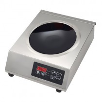 Wok induction, 3,5 kW, commande tactile