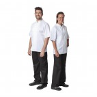 Veste chef Whites Boston manches courtes blanche
