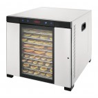 Déshydrateur alimentaire, en acier inoxydable, 10 plateaux, 1 kW