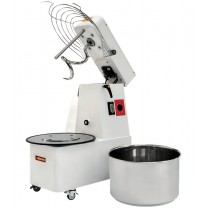 Pétrin à spirale, tête relevable – cuve démontable, capacité 22 litres, 17 kg de pâte