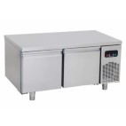 Soubassement réfrigéré 2 portes, froid positif, profondeur 700 mm, 180 L