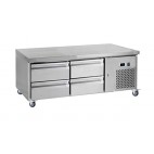 Soubassement réfrigéré, inox, 172 L