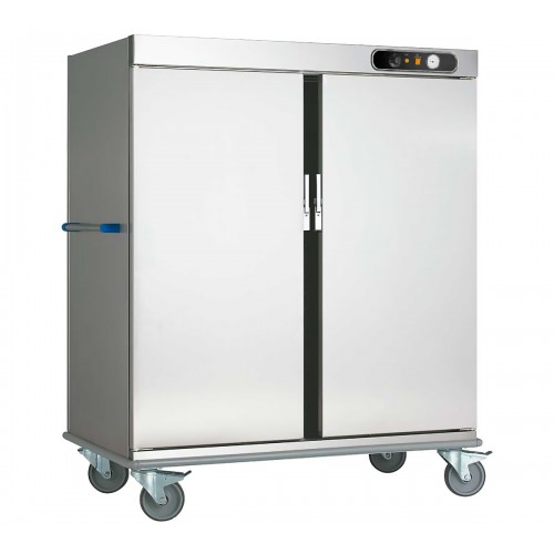 Chariot de liaison version chaude, en inox AISI 304, 2 portes, 40 niveaux GN 2/1 Chariot de liaison version chaude, en inox AISI 304, 2 portes, 40 niveaux GN 2/1